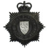 West Suffolk Constabulary Small Star Night Helmet Plate - Queen's Crown