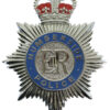 Humberside Police Enamelled Helmet Plate - Queen's Crown