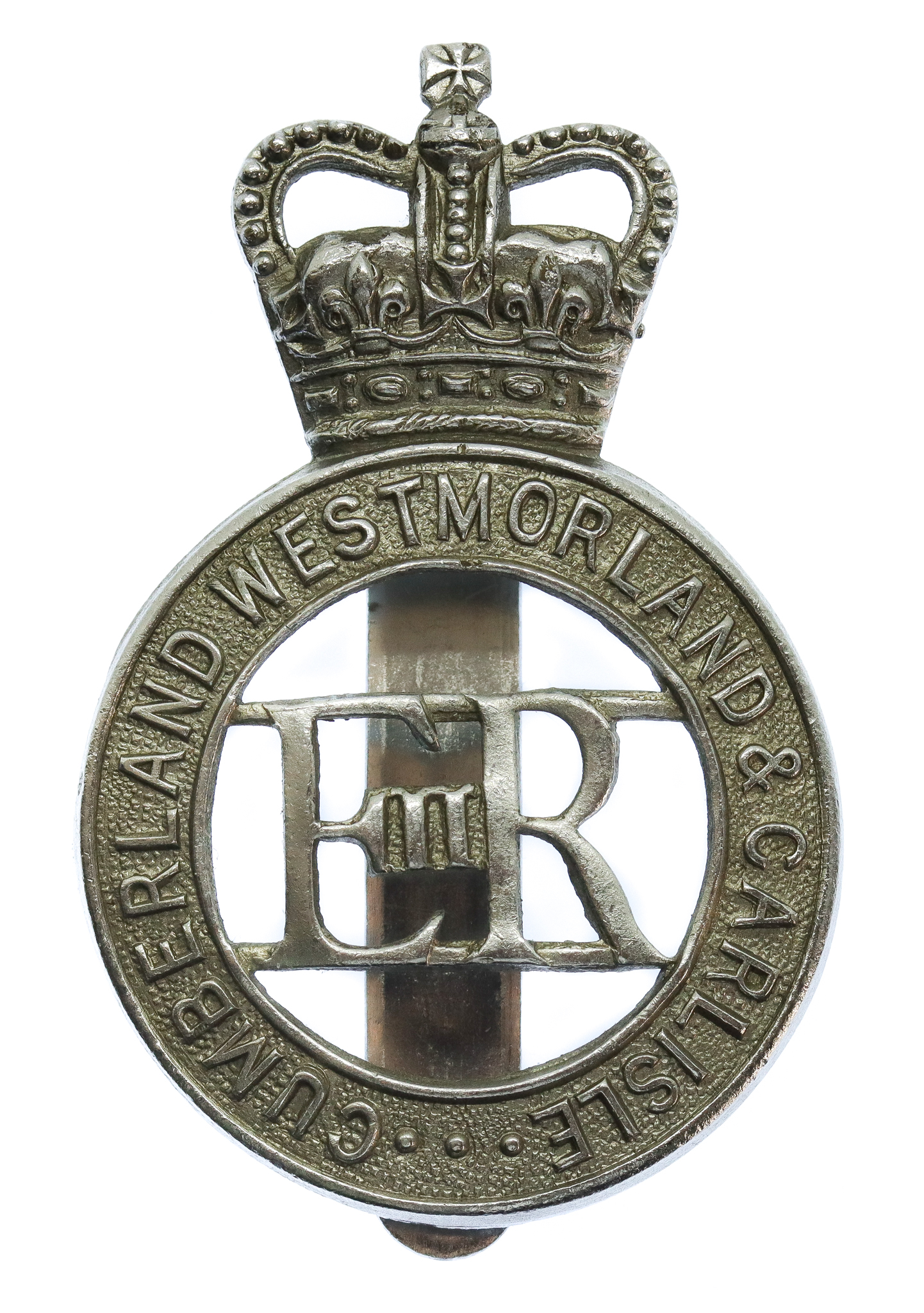 Cumberland, Westmoreland & Carlisle Constabulary Cap Badge - Queen's Crown
