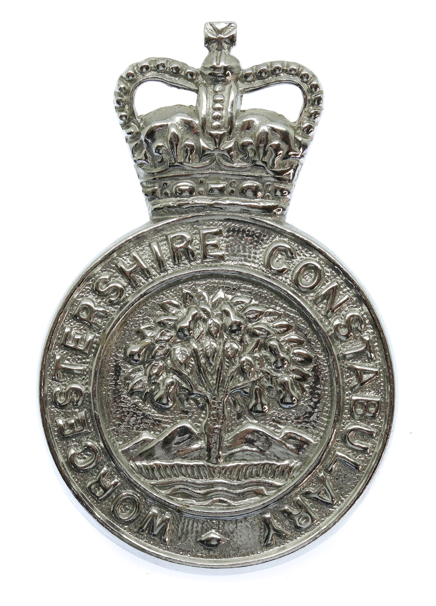 Worcestershire Constabulary Cap Badge - Queen's Crown