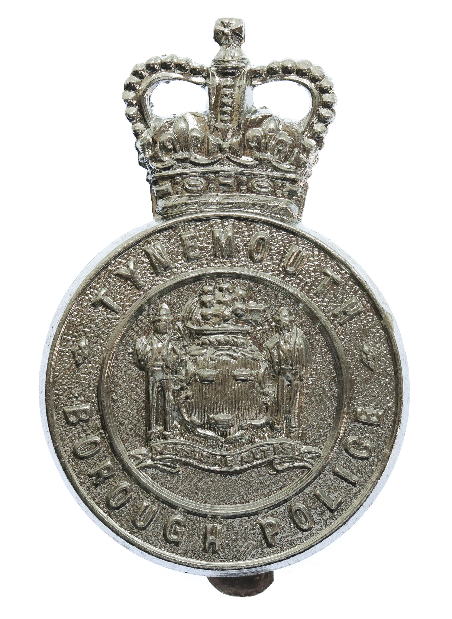 Tynemouth Borough Police Cap Badge - Queen's Crown