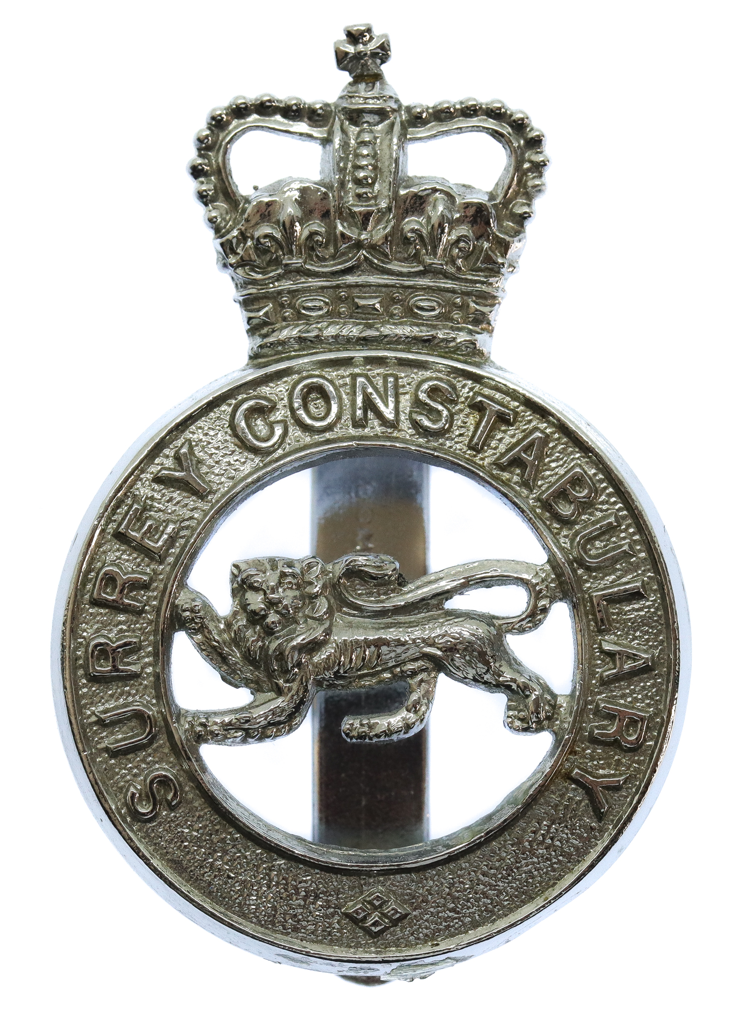 Surrey Constabulary Cap Badge - Queen's Crown