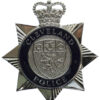 Cleveland Police Enamelled Helmet Plate - Queen's Crown