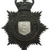 Herefordshire Constabulary Black Helmet Plate - Queen's Crown