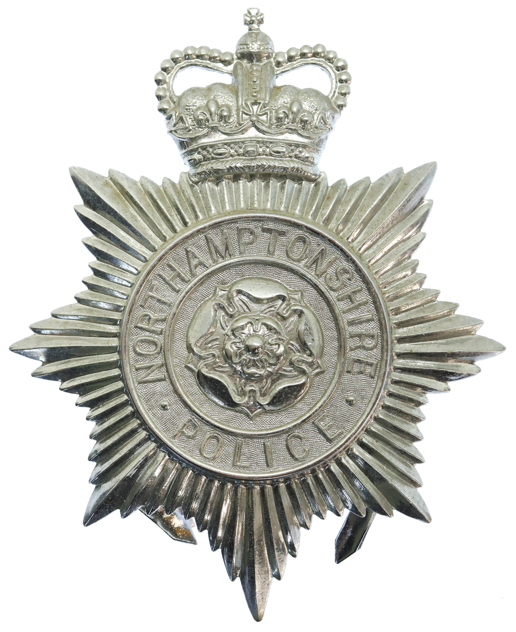 Northamptonshire Police Helmet Plate - Queen's Crown