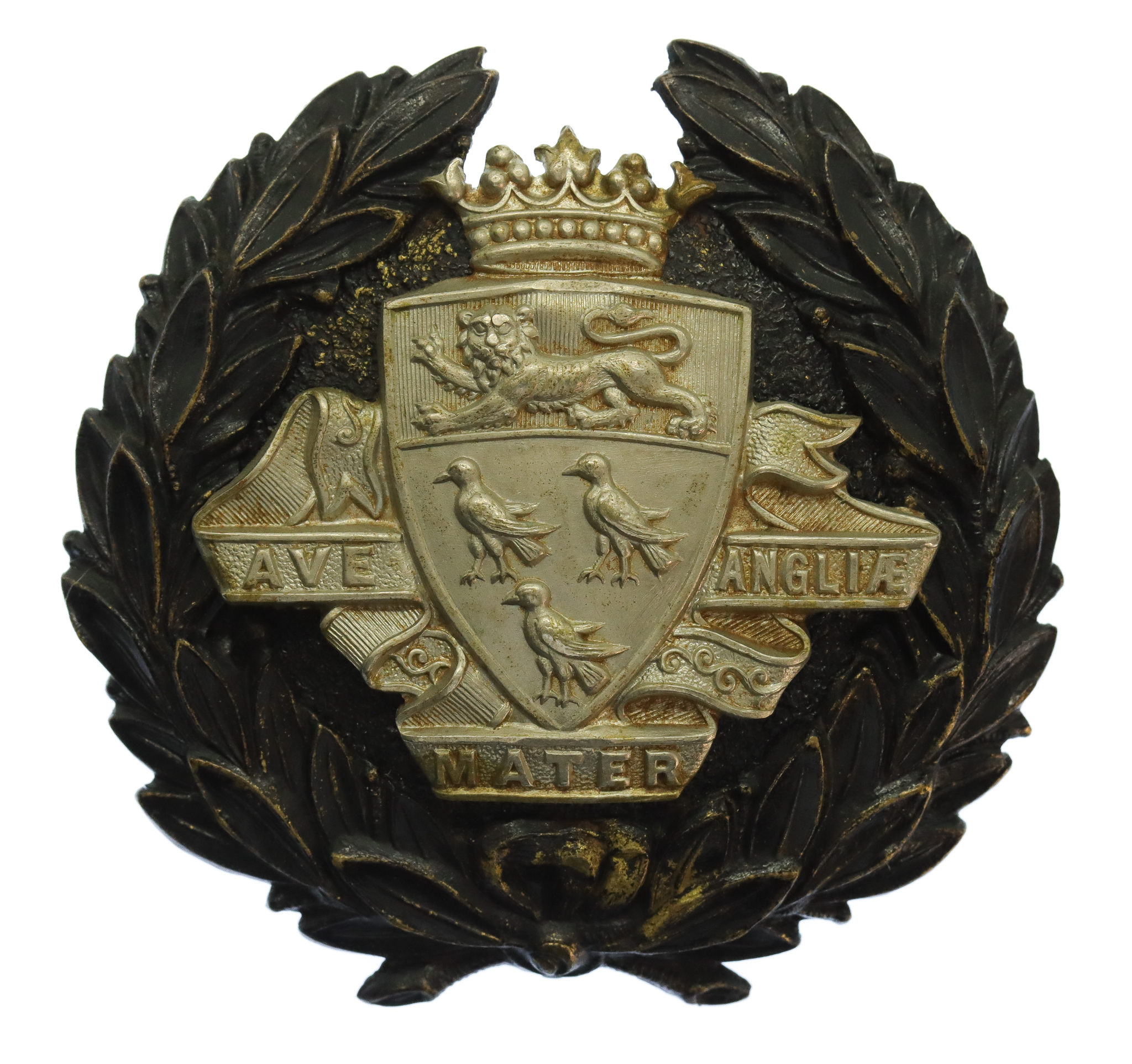 Canterbury City Police Black Wreath Helmet Plate