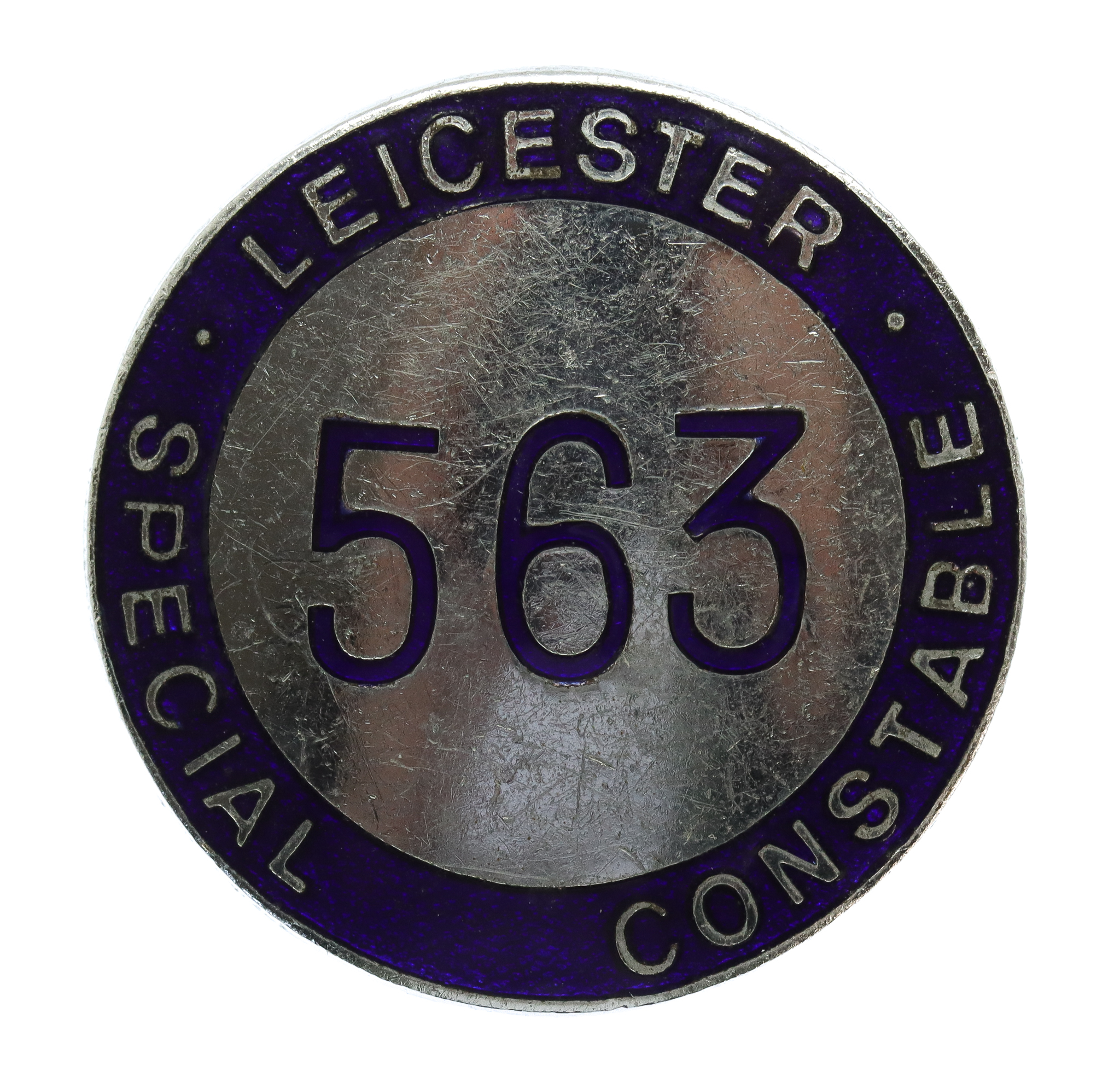 Leicester Special Constabulary Enamelled Cap/Lapel Badge (563)