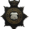 East Sussex Constabulary Night Helmet Plate - Queen's Crown