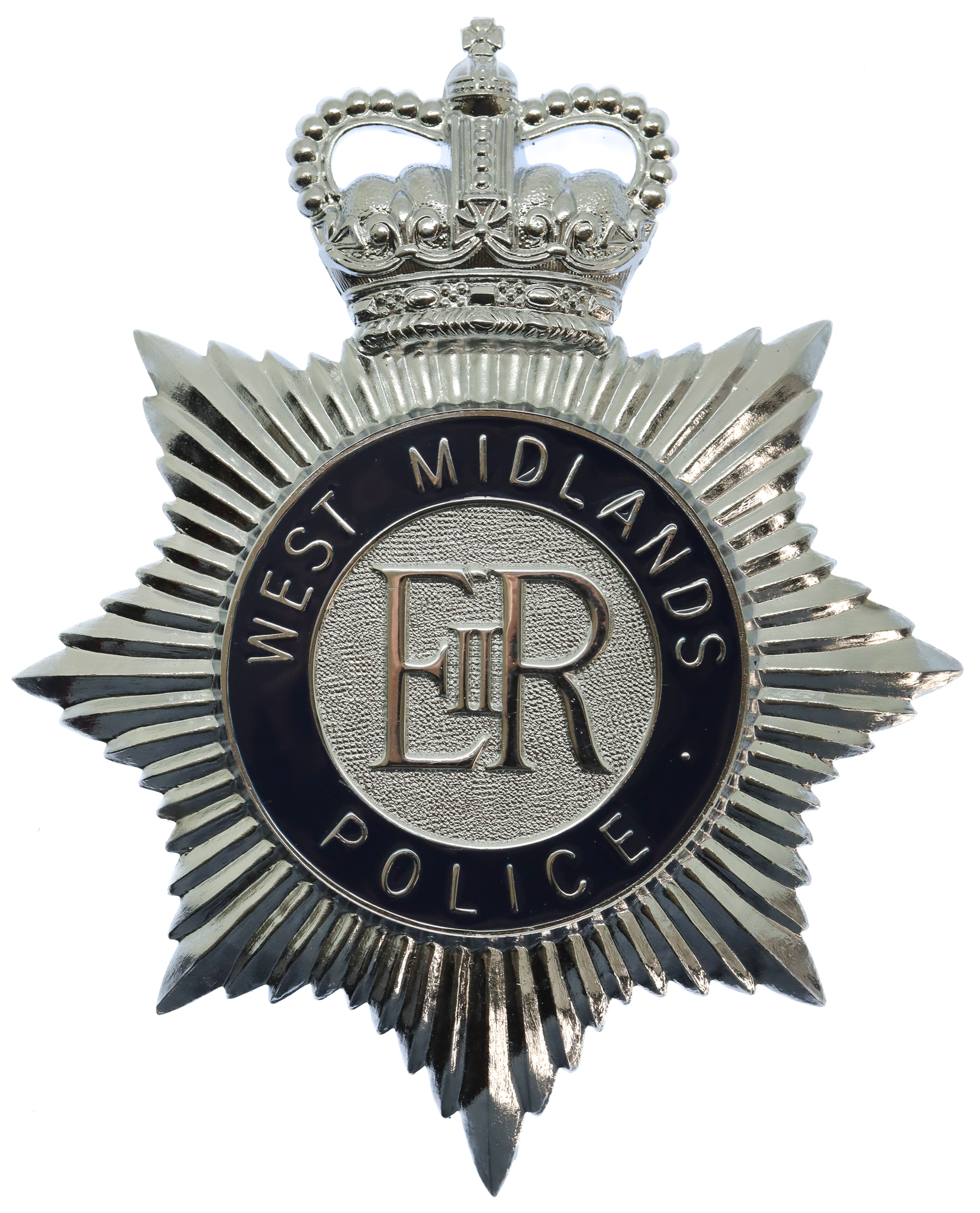 West Midlands Police  Enamelled Helmet Plate - Queen's Crown