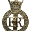 City of London Police Anodised (Staybrite) Cap Badge - Queen's Crown