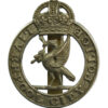 Liverpool City Police White Metal Cap Badge - King's Crown
