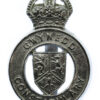 Gwynedd Constabulary Cap Badge - King's Crown