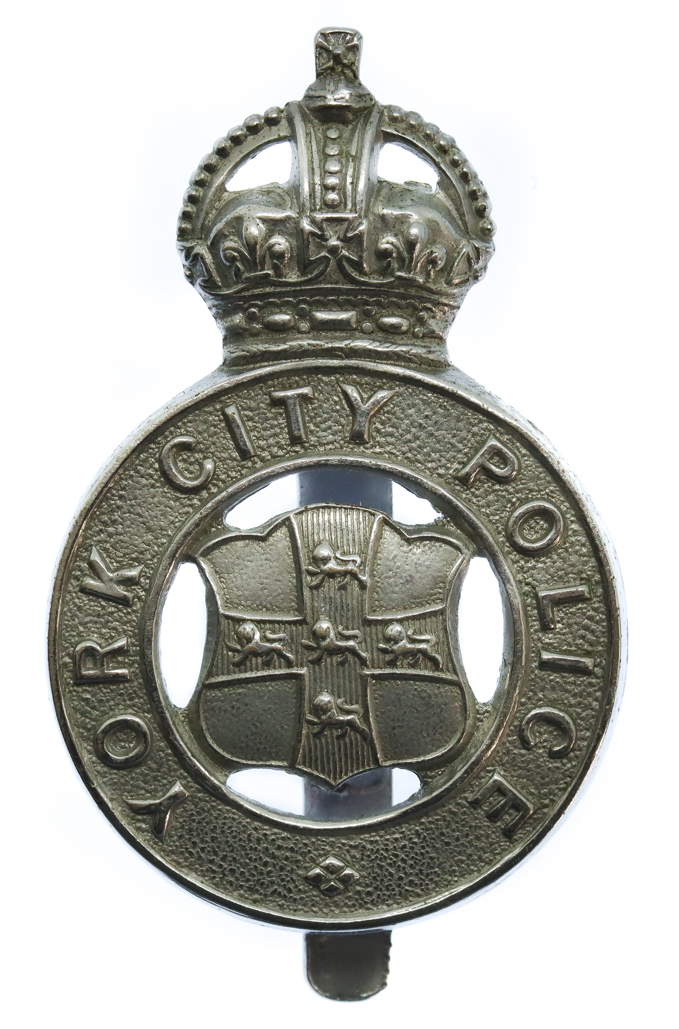 York City Police Cap Badge - King's Crown