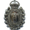 Merthyr Tydfil Borough Police Wreath Cap Badge - King's Crown