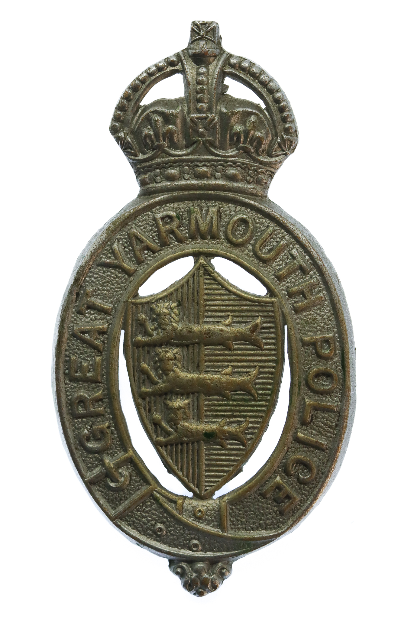 Great Yarmouth Police Cap Badge - King's Crown