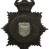 Cambridgeshire Constabulary Black Helmet Plate - King's Crown