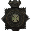 Wiltshire Constabulary Black Helmet Plate - King's Crown