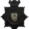 Gwynedd Constabulary Black Helmet Plate - King's Crown