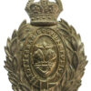 Rotherham Borough Police Wreath Helmet Plate - King's Crown