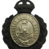 Barnsley Borough Police Wreath Helmet Plate - King's Crown