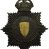 City of London Police Black Star Helmet Plate - King's Crown
