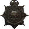 Northampton Borough Police Blackened Brass Night Helmet Plate - King's Crown