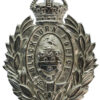Blackburn Borough Police Chrome Wreath Helmet Plate - King's Crown