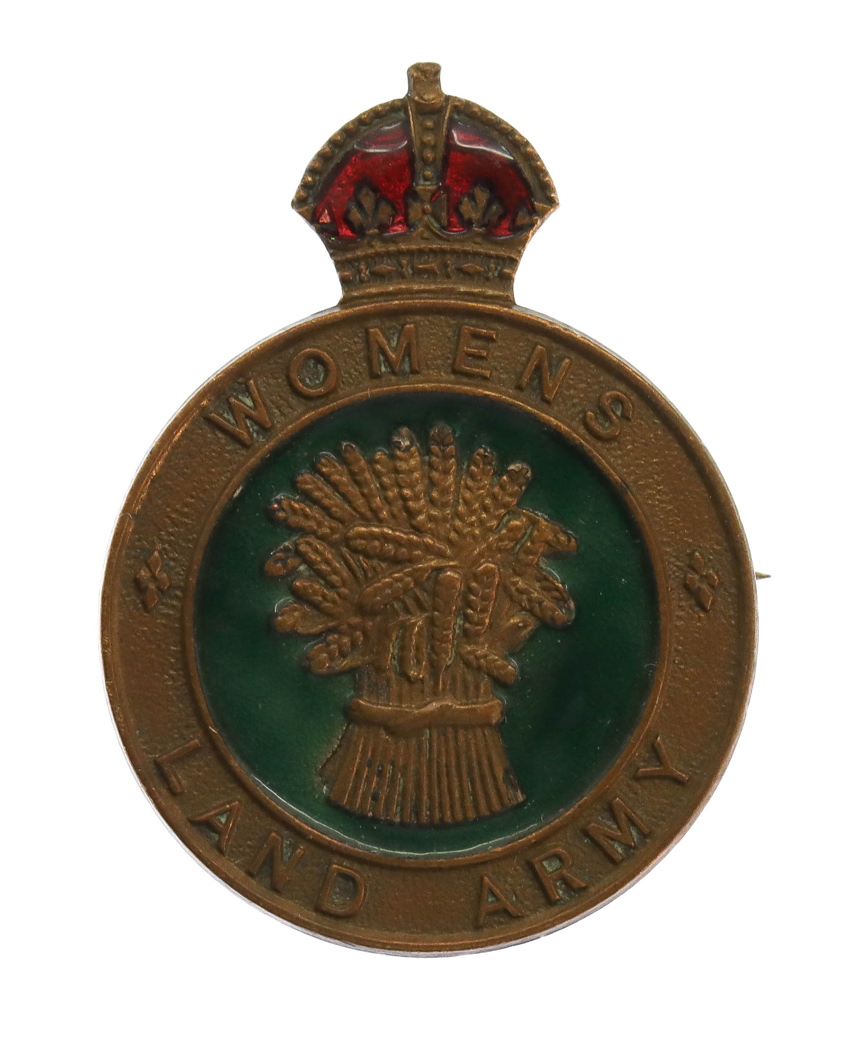 WW2 Women's Land Army Enamelled Hat/Lapel Badge