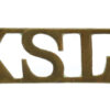 King's Shropshire Light Infantry (K.S.L.I.) Shoulder Title