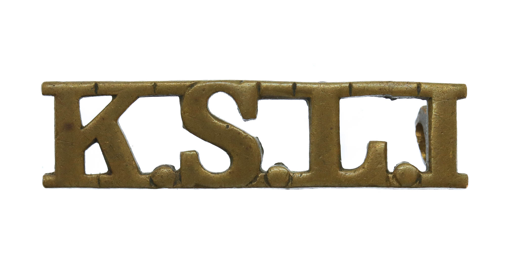 King's Shropshire Light Infantry (K.S.L.I.) Shoulder Title