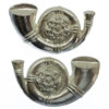 Pair of King's Own Yorkshire Light Infantry (K.O.Y.L.I.) Anodised (Staybrite) Collar Badges