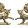 Pair of York & Lancaster Regiment Anodised (Staybrite) Collar Badges