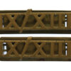 Pair of 9th/12th Royal Lancers (IX/XIIL) Brass Shoulder Titles