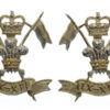 Pair of 9th/12th Royal Lancers Anodised (Staybrite) Collar Badges