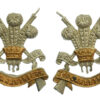 Pair of 3rd Carabiniers Bi-Metal Collar Badges
