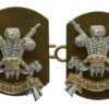 Pair of 3rd Carabiniers Anodised (Staybrite) Collar Badges
