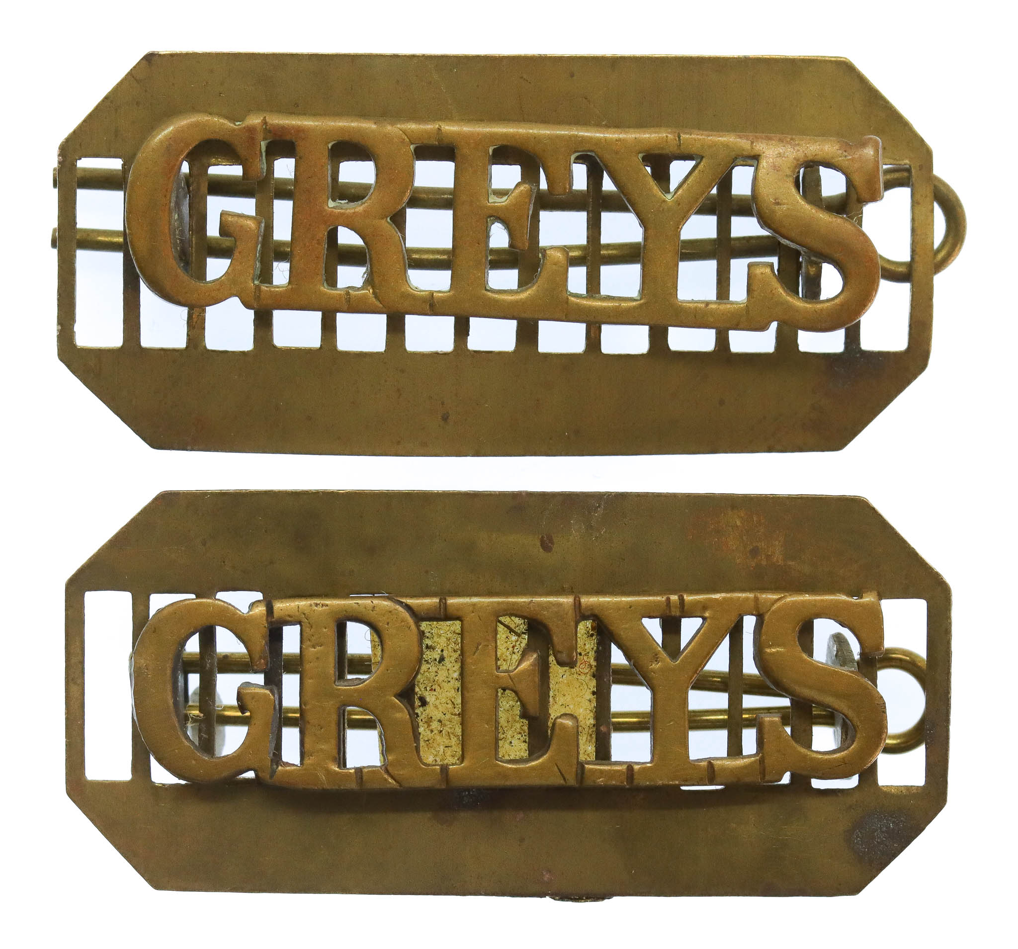 Pair of Royal Scots Greys, 2nd Dragoons (GREYS) Shoulder Titles