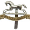 Queen's Own Hussars Anodised (Staybrite) Cap Badge