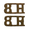 Pair of 8th King's Royal Irish Hussars (8H) Shoulder Titles