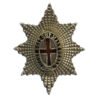 Coldstream Guards Officer's Silvered & Enamel Field Service Cap Badge