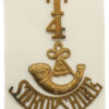 4th Territorial Bn. King's Shropshire Light Infantry (T/4/Bugle/SHROPSHIRE) Shoulder Title