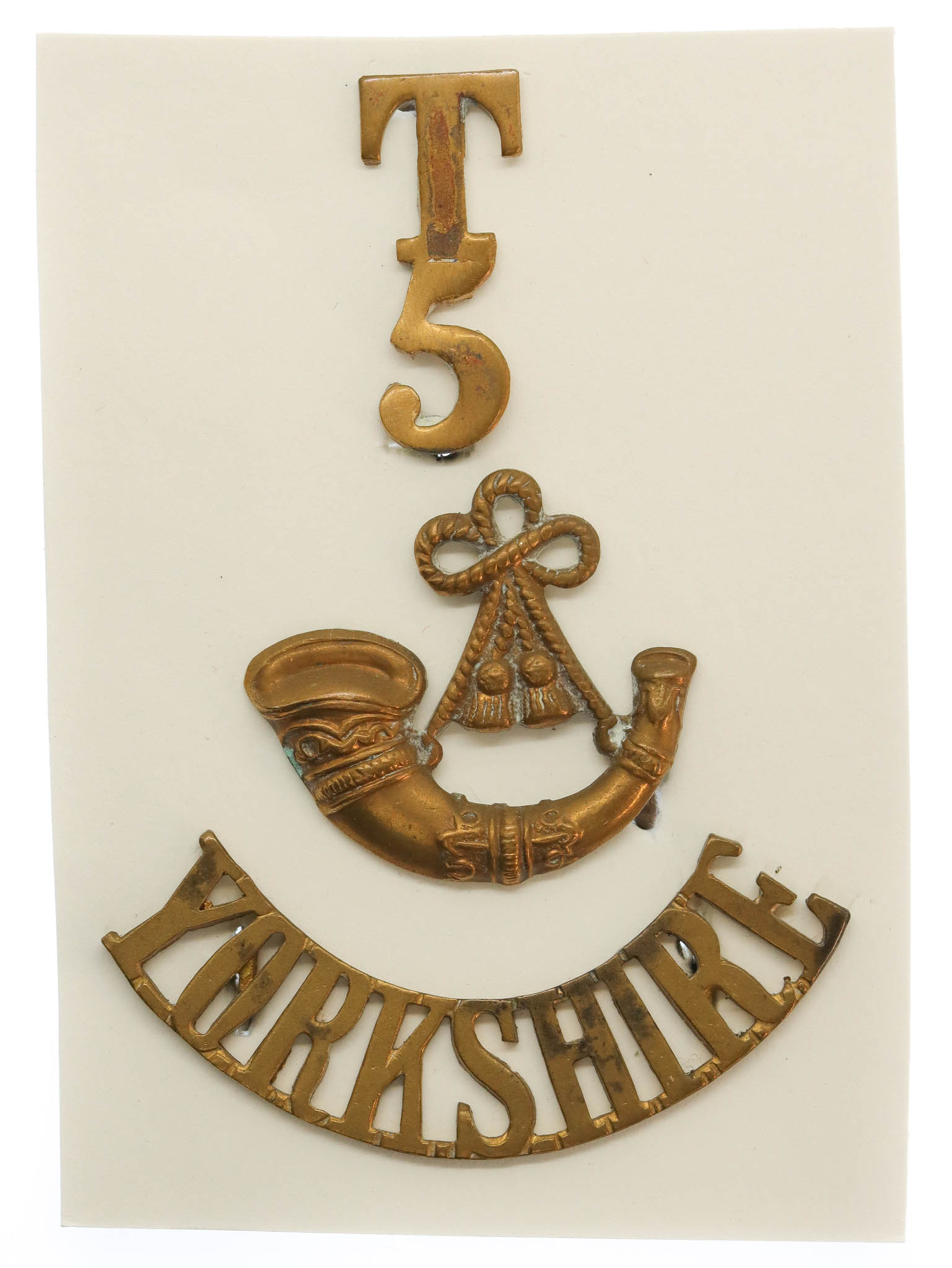 5th Territorial Bn. King's Own Yorkshire Light Infantry (T/5/Bugle/YORKSHIRE) Shoulder Title