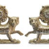 Pair of York & Lancaster Regiment Anodised (Staybrite) Collar Badges
