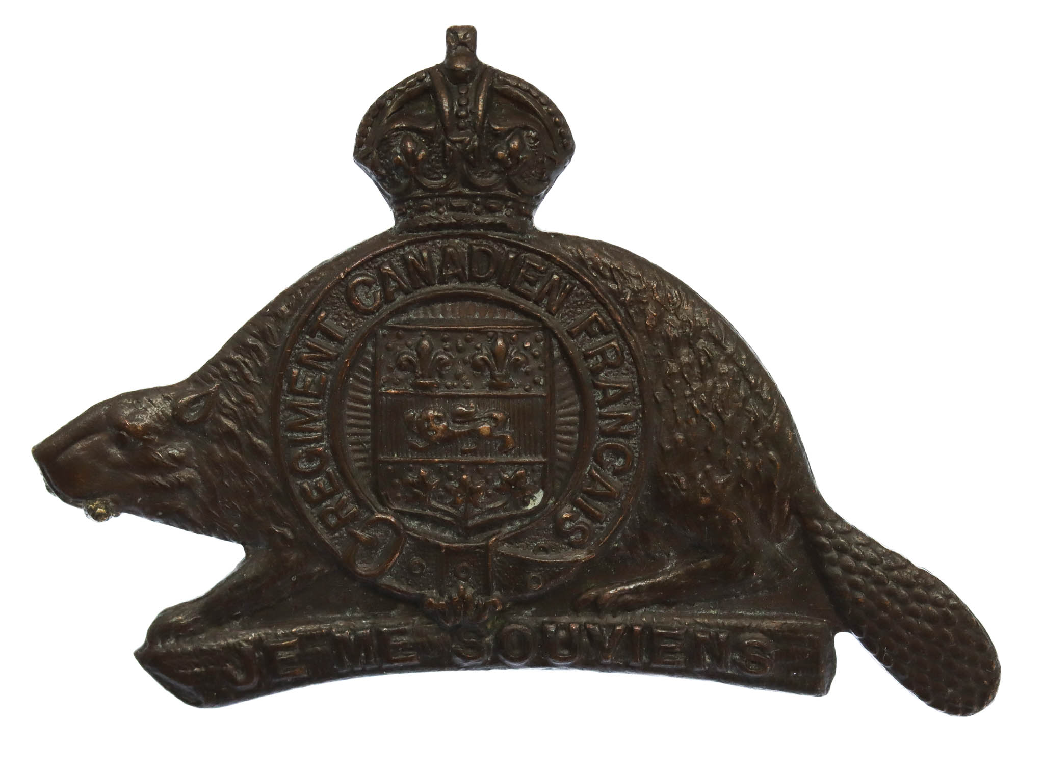 Canadian 22nd Infantry Battalion 'Canadiens Francais' WW1 CEF Cap Badge