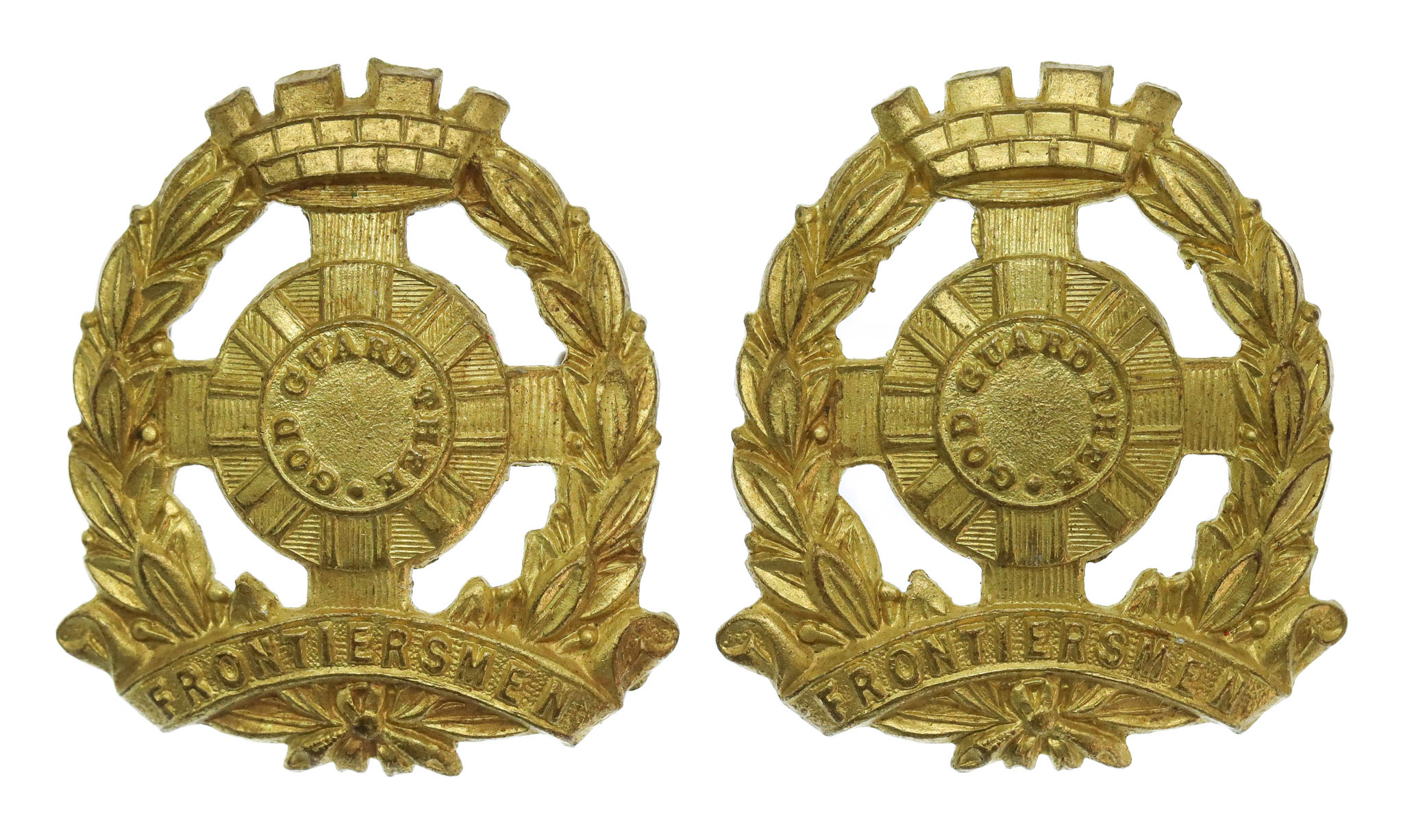 Pair of Legion of Frontiersmen Collar Badges