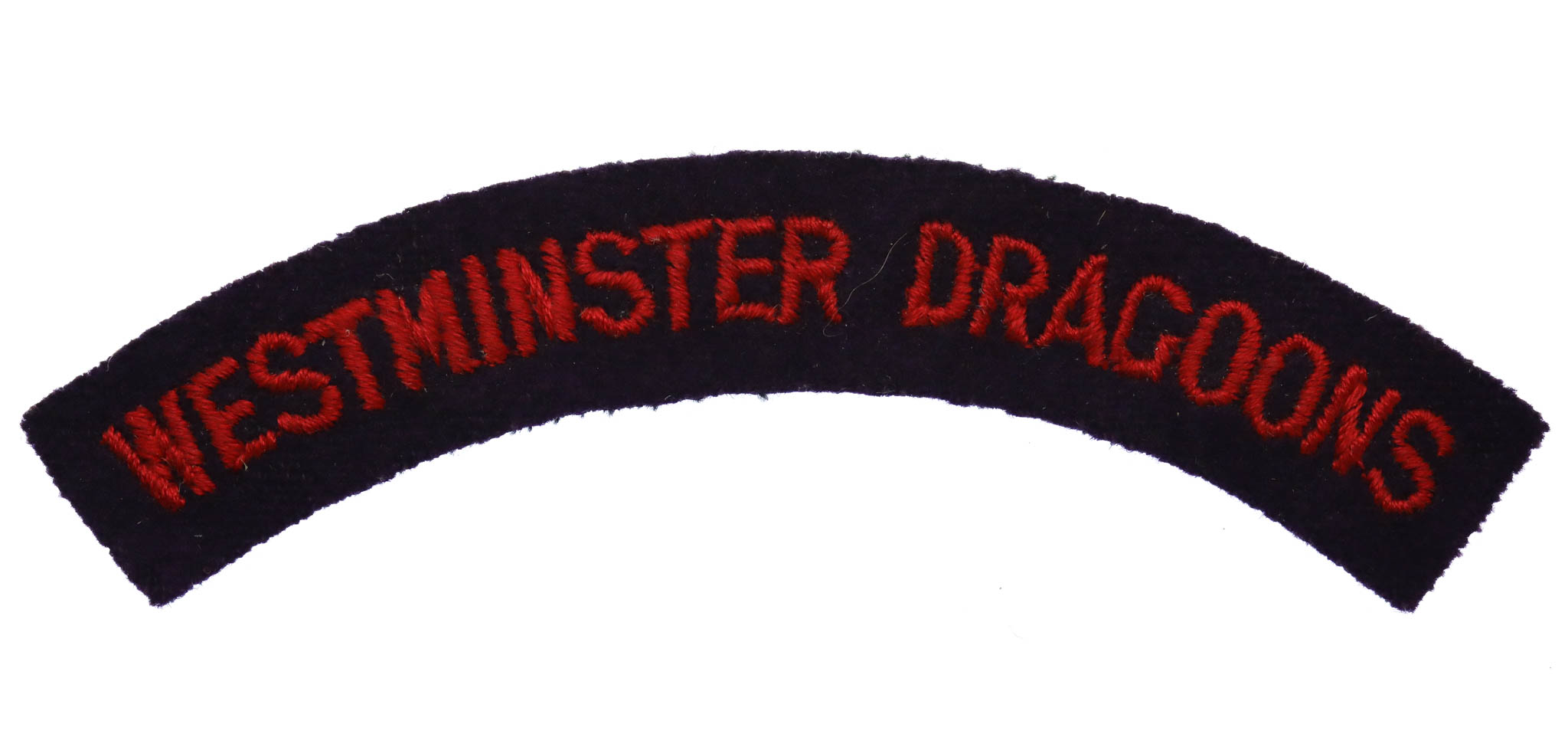 Westminster Dragoons (WESTMINSTER DRAGOONS) Cloth Shoulder Title