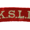 King's Shropshire Light Infantry (K.S.L.I.) Cloth Shoulder Title