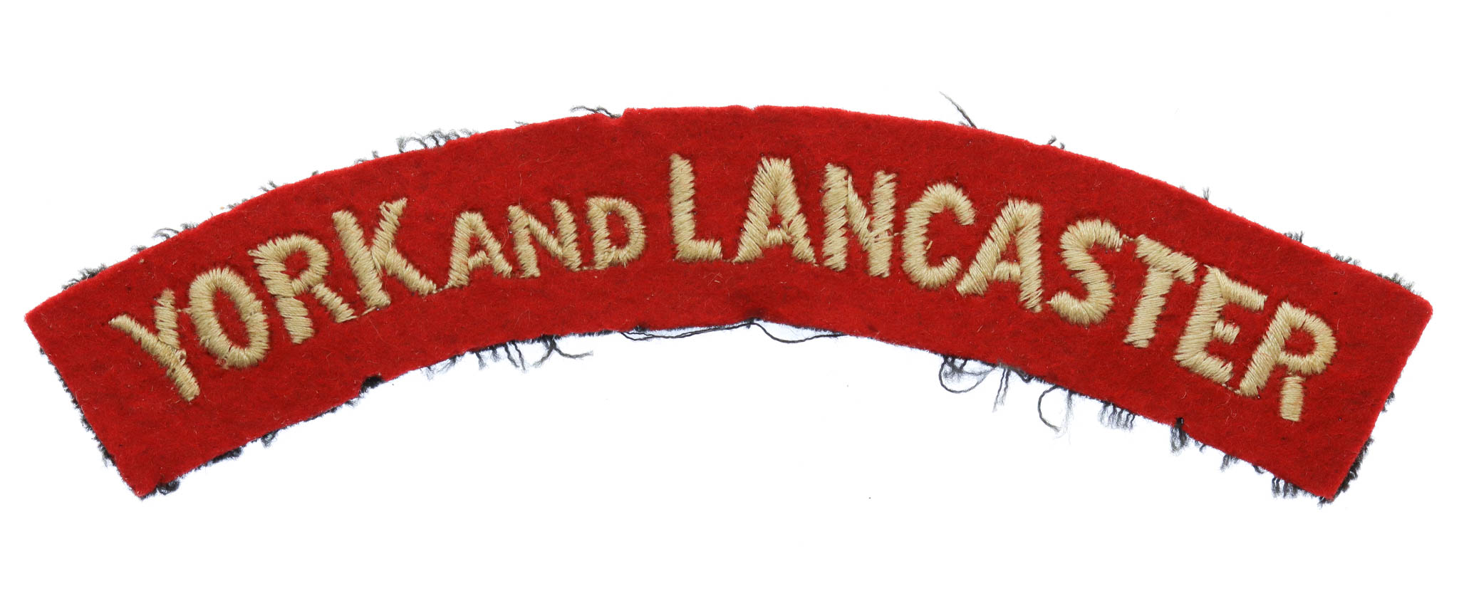 York & Lancaster Regiment (YORK AND LANCASTER) Cloth Shoulder Title