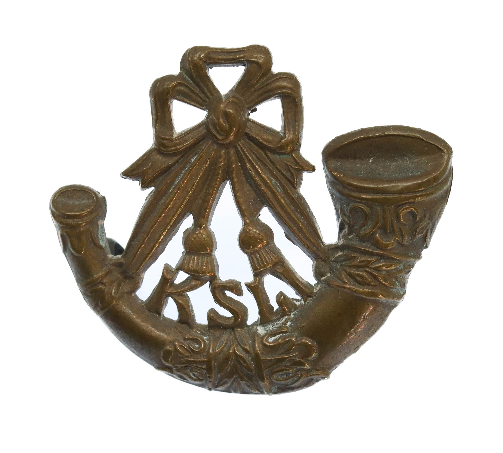 King's Shropshire Light Infantry (K.S.L.I.) Collar Badge