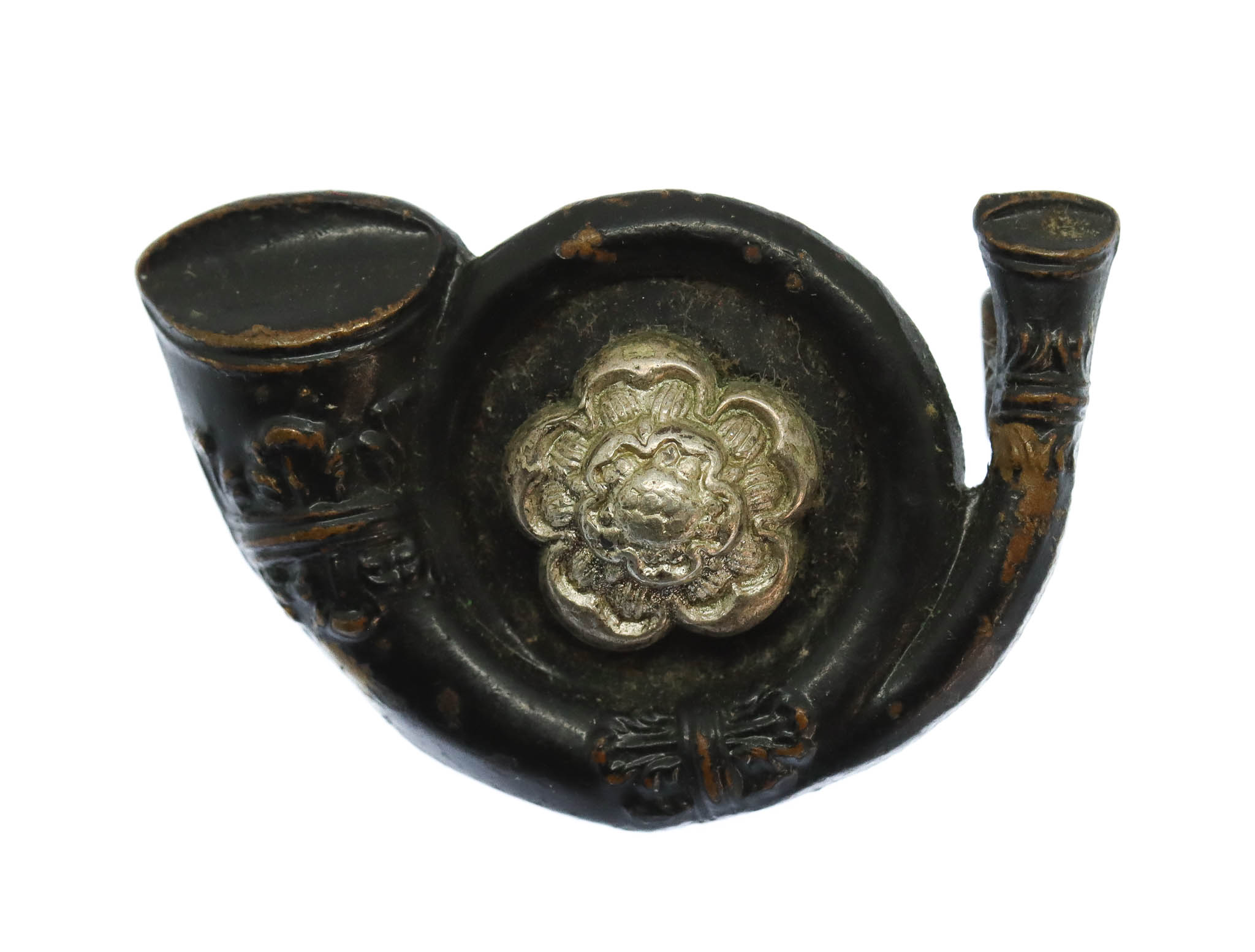 King's Own Yorkshire Light Infantry (K.O.Y.L.I.) Officer's Service Dress Collar Badge